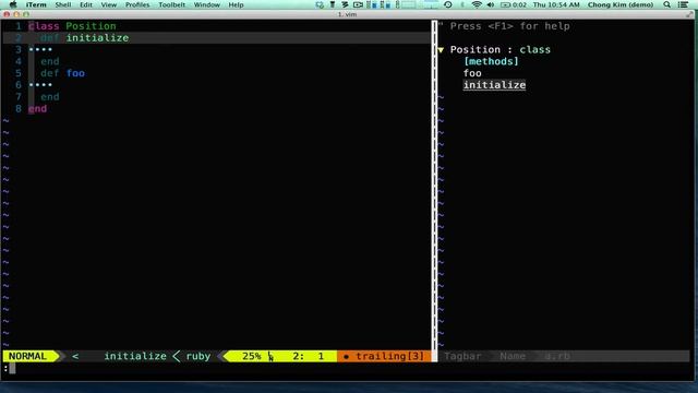 vim tips 14 - tagbar смотреть онлайн