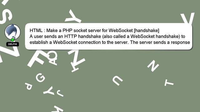 HTML : Make a PHP socket server for WebSocket [handshake] смотреть онлайн