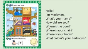 Kid's Box Starter - Unit 5 - My House - 10 - Talk to Maskman.