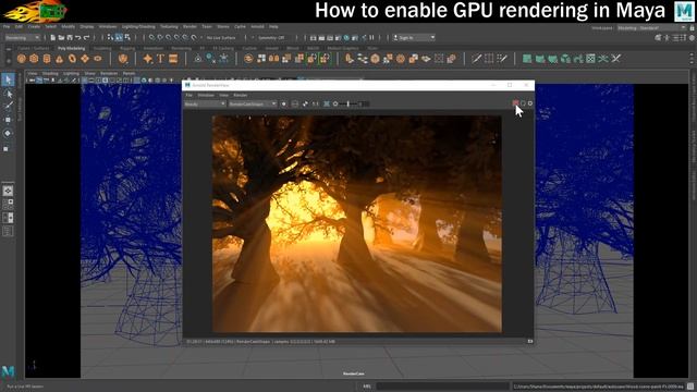 How to Enable GPU Rendering in Maya смотреть онлайн