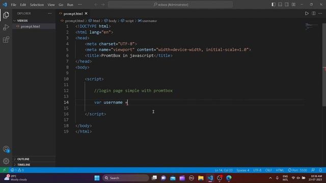JavaScript Prompt Box Tutorial смотреть онлайн