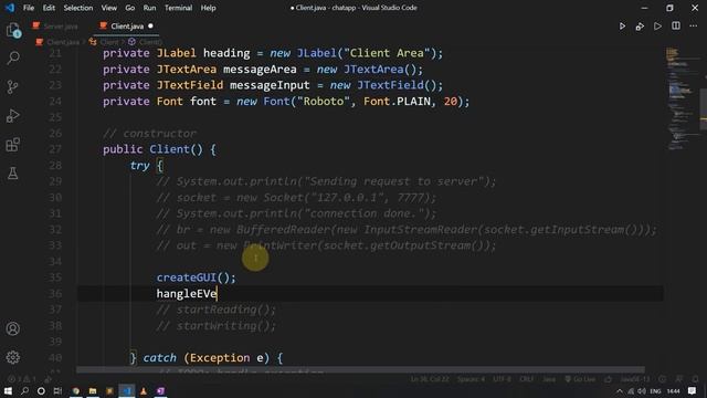 Creating GUI of Chat Application using Java | Java Chat Application | Part #2 смотреть онлайн