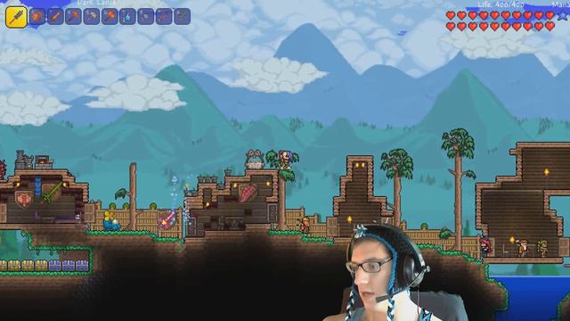 Let's Play Terraria 1.2.4.1 Warrior Class Part 16!: HARDMODE IS HARD! смотреть онлайн