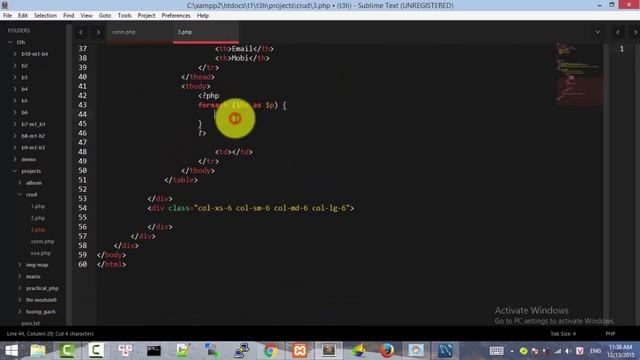 Nhập xóa sửa với php và bootstrap 3 смотреть онлайн