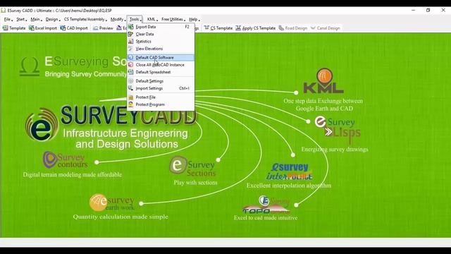Setting Default Cad Package in ESurvey CADD смотреть онлайн