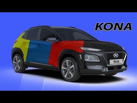 Hyundai Kona 2018 Все варианты расцветки. смотреть онлайн