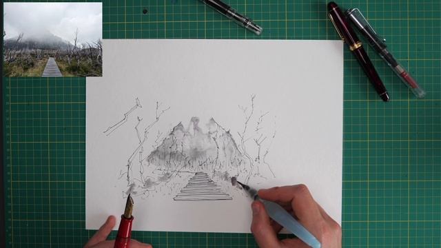 Inktober 2023 - Day 3 Path - Quick and Easy Ink Sketching Tutorial смотреть онлайн