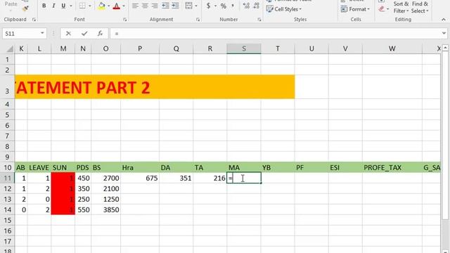 EXCEL CLASS 8 SALARY STATEMENT PART 2 смотреть онлайн