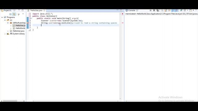 Write a Java Program to print " Hello "username" "using Eclipse | Programming | Coding смотреть онлайн