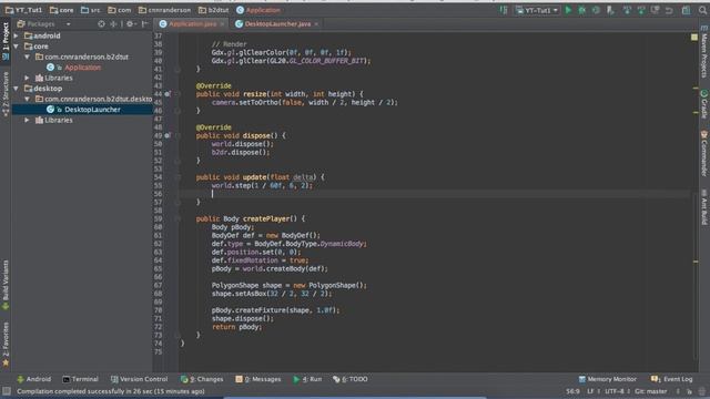 LibGDX - Box2D - Hello Box2D World! смотреть онлайн
