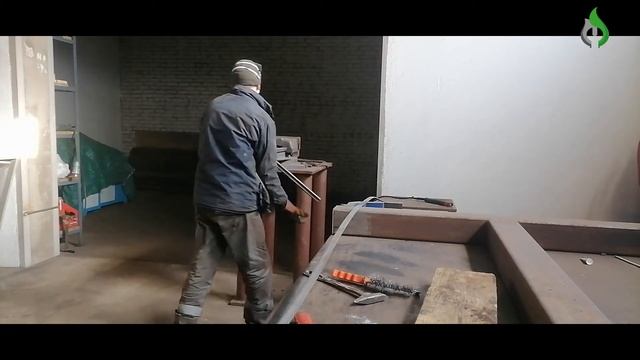 Делаем ручки для кочерги из полосы 20/4 мм...Холодным способом... смотреть онлайн