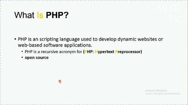 Introduction to PHP смотреть онлайн