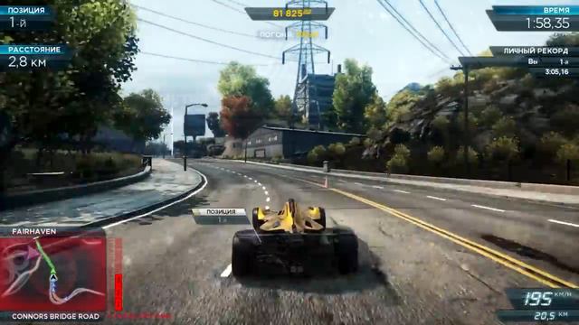 Need For Speed: Most Wanted - BAC Mono VS. Alfa romeo C4 Concept смотреть онлайн