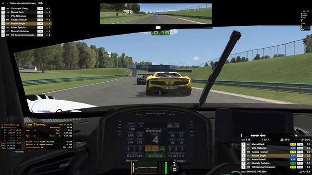 Ferrari GT3 | VIR | iRacing смотреть онлайн