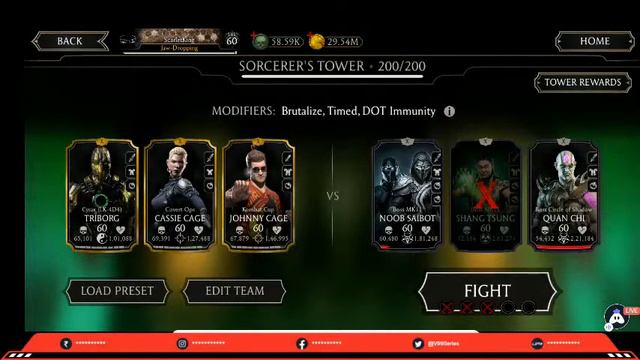 Mk Mobile | Sorcerer's Tower Battle 200 Final Bosses. Will Trick Work ? смотреть онлайн