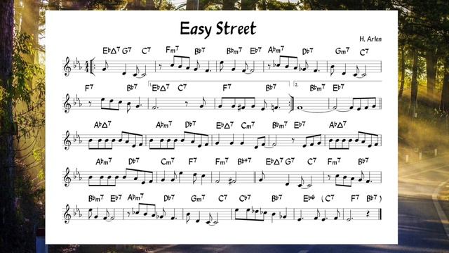 Easy Street - Backing + music sheet смотреть онлайн
