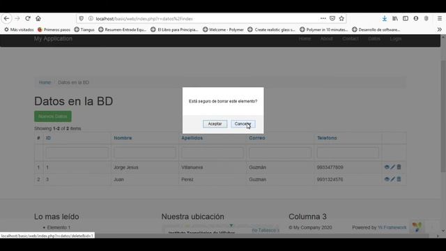 Curso Yii2 [6]: Manipulando vistas en yii2 смотреть онлайн