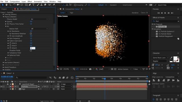 Как сделать красивую Анимацию Логотипа или Анимацию Текста в After Effects - trapcode particular смотреть онлайн