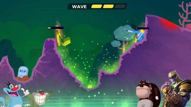 Oggy And Jack Challenge Thanos Villian in Tank Stars Game ? Oggy Game - Tank Video смотреть онлайн