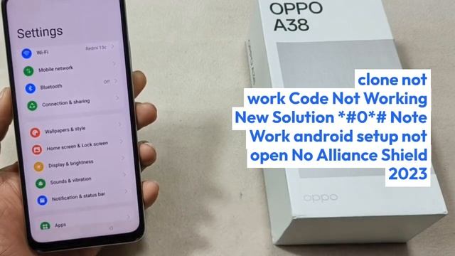 Oppo A38 (CPH2579) FRP Bypass Android 13 Unlock Google Account Lock New Trick Without Pc New Securi