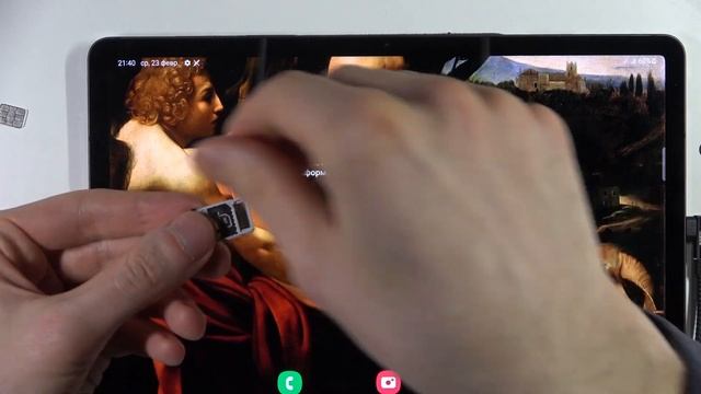 Как вставить СИМ карту в SAMSUNG Galaxy Tab S8 / Как вставить карту памяти в SAMSUNG Galaxy Tab S8