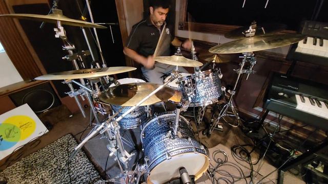 "Time Stand Still" by Rush - Drum cover on a 4-piece Gretsch смотреть онлайн