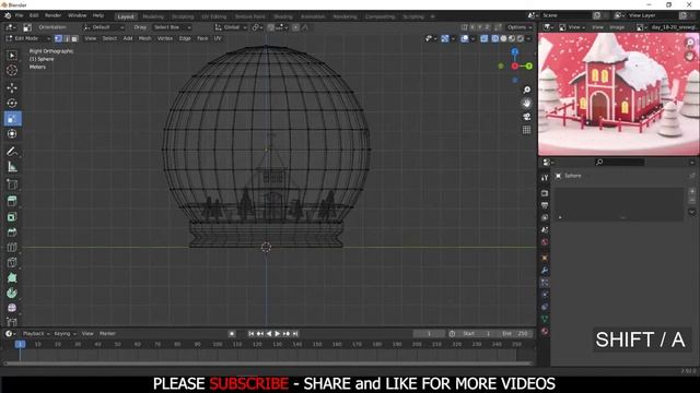 Snow Globe | blender 2.9 | 3D Modeling Process | BLENDER low poly смотреть онлайн