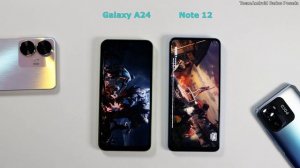 Speed Test Samsung GALAXY A24 vs REDMI NOTE 12 ? Helio G99 vs Snapdragon 685 ?Cuál es más rápido??