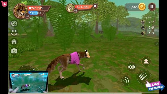 WildCraft Animal Sim Online 3D #30 LV 46 Wild Wolf Pet Simulator Games Android ios Gameplay смотреть онлайн