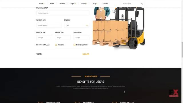 Trucking - Logistics And Transportation Website Template TMT | Free T смотреть онлайн