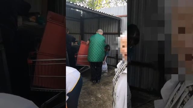 Пожилые люди Краснознаменска разбирают просроченные продукты смотреть онлайн