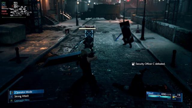 Steam Deck Gameplay Final Fantasy VII Remake Intergrade - Steam - Steam OS