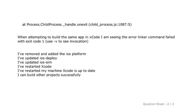 iOS : ionic app build fails with error 'linker command failed with exit code 1 (use -v to see invoc смотреть онлайн