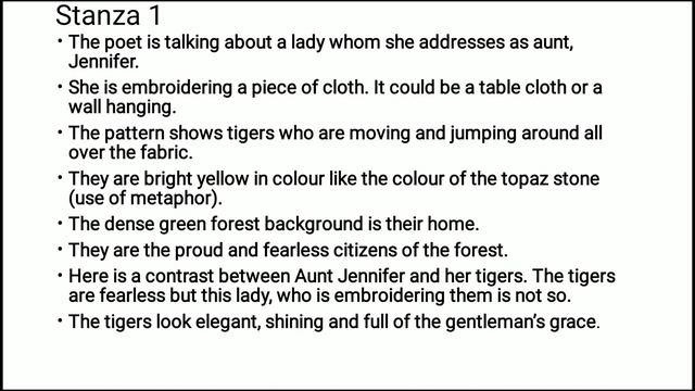Adrienne R "Aunt Jennifer's Tiger" BA English Sixth Semester Women's Writing смотреть онлайн