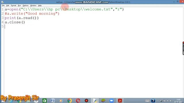 Read & Write mode by Creating a text file by Python Programming ||File Handling || смотреть онлайн