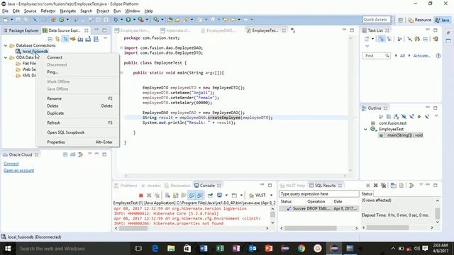 Lesson 20 (Hibernate for Beginners) Connect Data Source Explorer and Run Application смотреть онлайн