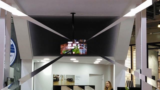 Выставка MosBuild 2019. Стенд компании Kronotex. Голографические вентиляторы. смотреть онлайн