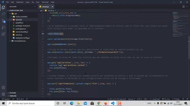 Cómo subir imágenes y archivos a un servidor local Node.js en un proyecto Vue смотреть онлайн