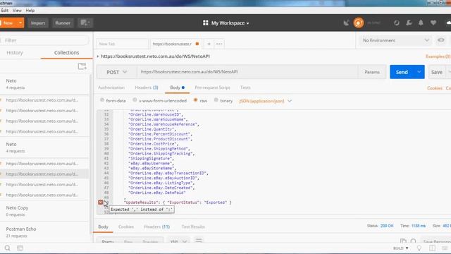 Debugging Json API call in Postman смотреть онлайн
