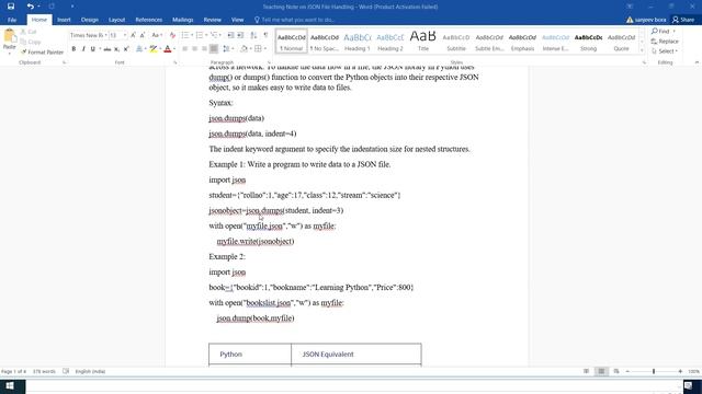 Reading and Writing data to and from JSON files смотреть онлайн