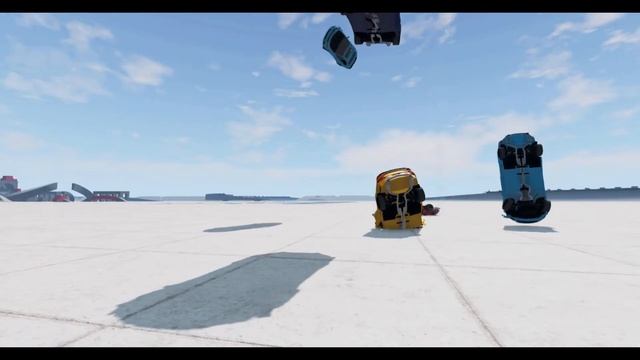 Launching Cars Gridmap v2 | BeamNG drive Candy Colored Cars Get Tossed | 7220 Gamer | смотреть онлайн