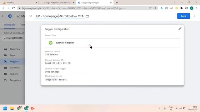 Custom Scroll Depth tracking using Google Tag Manager (Audio: Hindi) смотреть онлайн