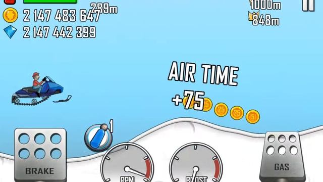 Hill Climb racing ( HACK unlimited money and gems) смотреть онлайн