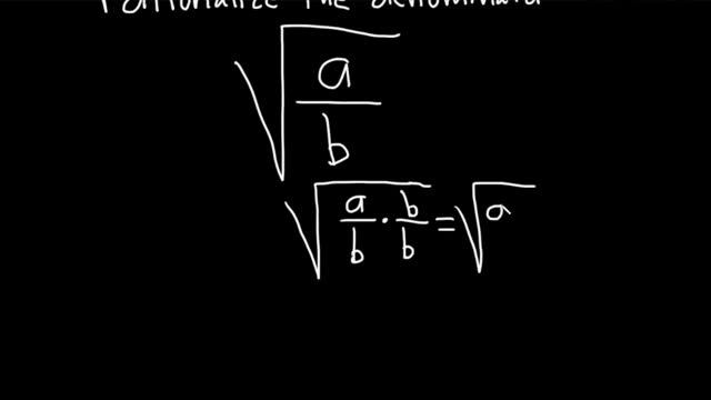 Rationalize the denominator in sqrt(a/b) смотреть онлайн