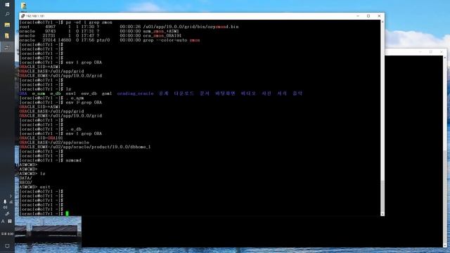 3 Oracle RAC ASM 스토리지 asmcmd смотреть онлайн