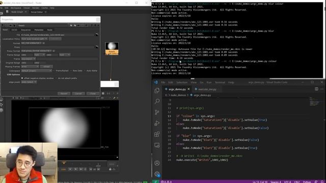 0x25.2 Python for (Nuke) Compers - CLI part 2 - Parameters! смотреть онлайн