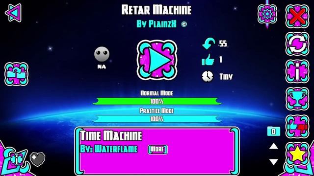 Retar Machine 100% (Wave challenge) GEOMETRY DASH 2.1 смотреть онлайн