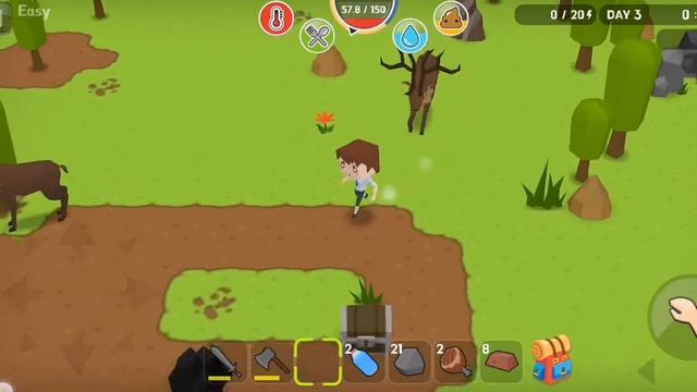 Играем в выживалку в стиле майнкрафта| "Mine Survival" мобильные игры смотреть онлайн
