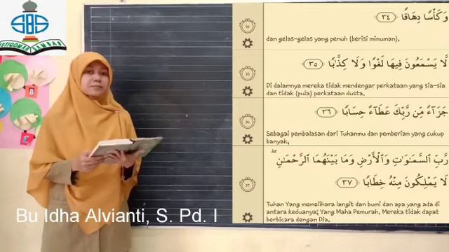 Kelas 1 | Tahfidzul Quran | Surat An Naba ayat 34 - 37 смотреть онлайн