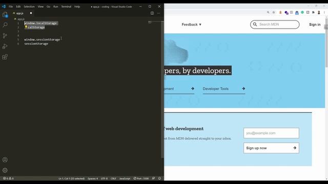Storage for the web | HTML5 WebStorage API смотреть онлайн